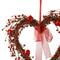 Glitzhome® 17" Lighted Valentine's Berry Heart Wreath
